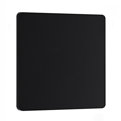 British General EVOLVE Single Screwless BLANK PLATE MATT BLACK PCDMB94B